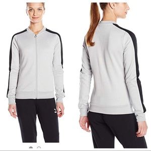 NWT Puma Gray And Black Track Jacket Sz Large